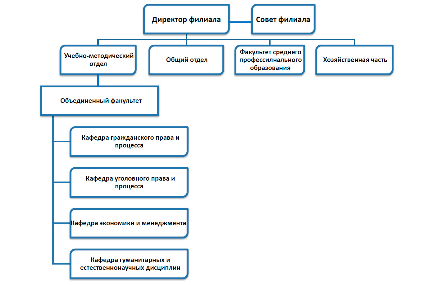 организационная структура филиала