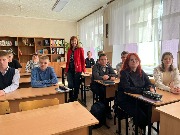Профориентационная работа в Полянской средней школе 03.10.2023